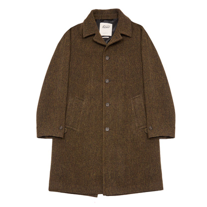 Valstar Vittorio Broken Twill Overcoat in Military/Tobacco