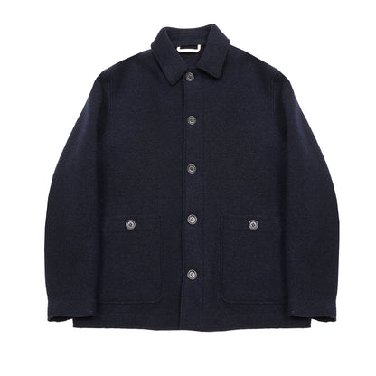 Valstar Gil Virgin Wool Work Jacket in Navy