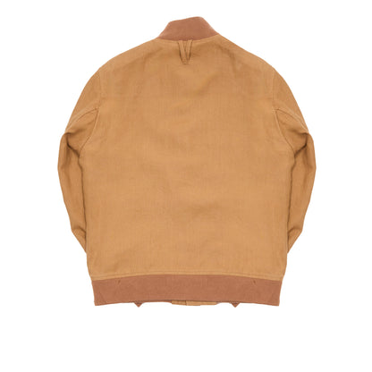 Valstar Valstarino Unlined Linen Jacket in Cognac