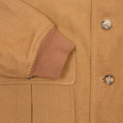 Valstar Valstarino Unlined Linen Jacket in Cognac