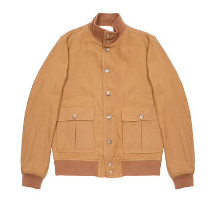 Valstar Valstarino Unlined Linen Jacket in Cognac