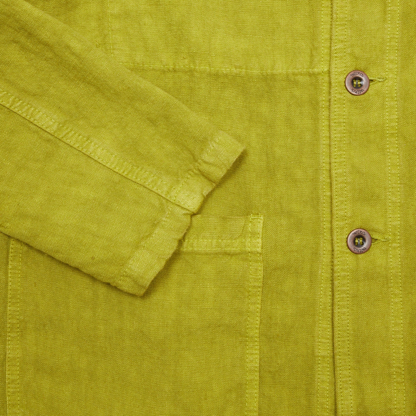 Vetra 3LB7/5C Heavy Linen Jacket in Fennel