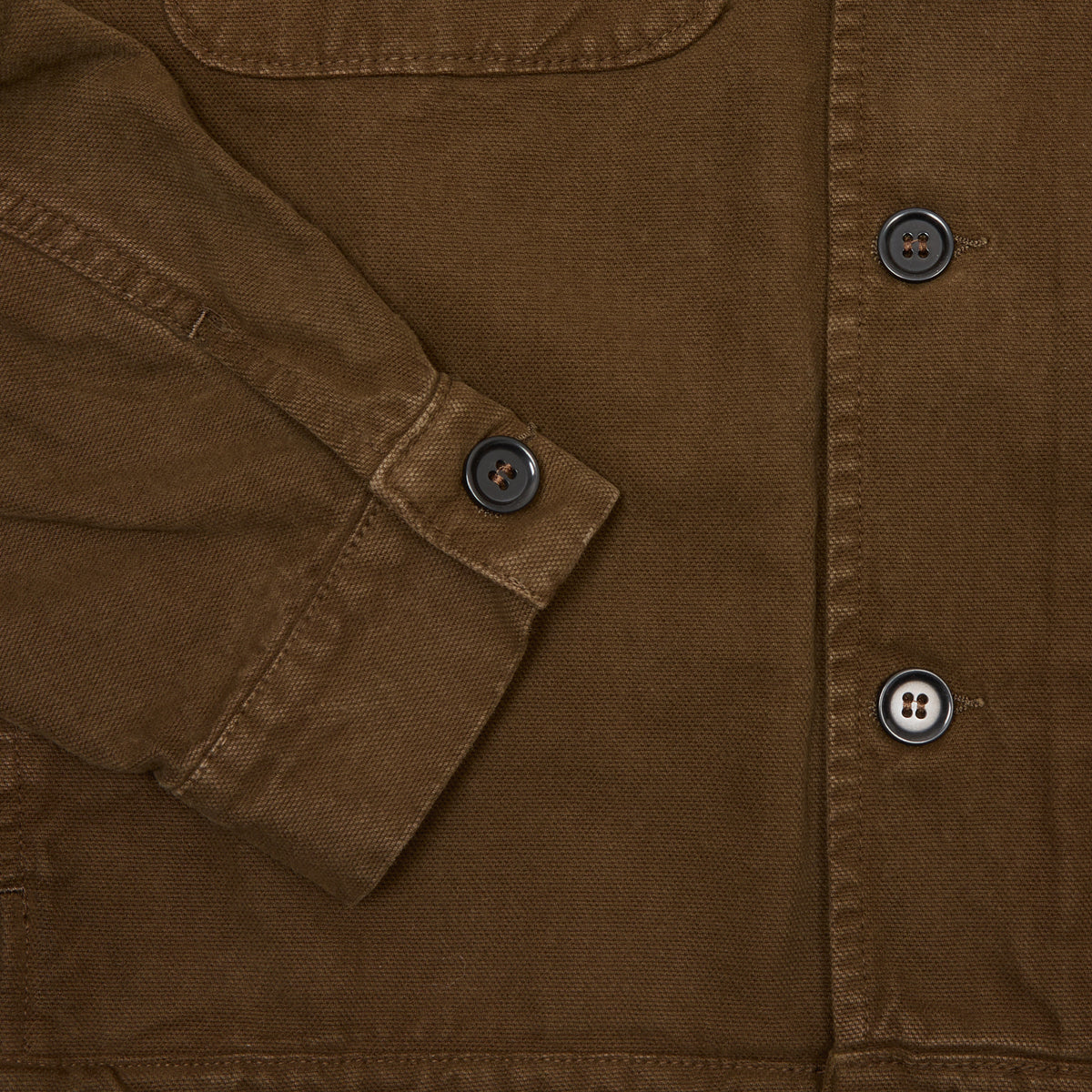 Vetra 2PC6/27 Brushed Canvas Bomber Jacket in Conifer