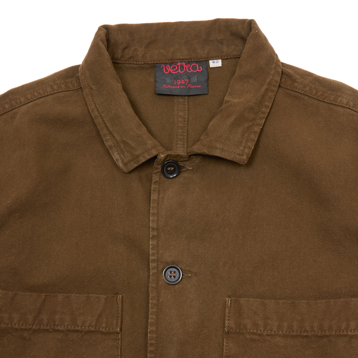 Vetra 2PC6/27 Brushed Canvas Bomber Jacket in Conifer