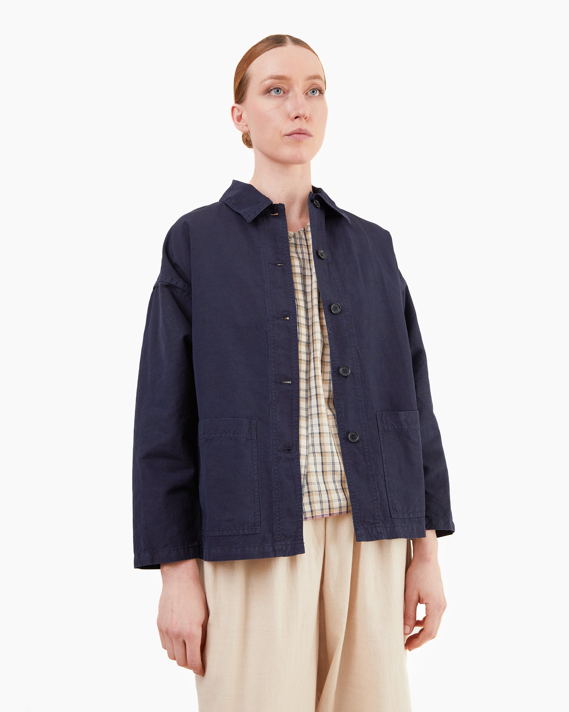 Vetra Woven Women's Jacket in Navy