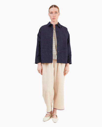 Vetra Woven Women's Jacket in Navy