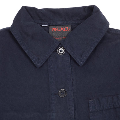 Vetra Women's 2P55/4F Brushed Canvas Cotton Jacket in Navy