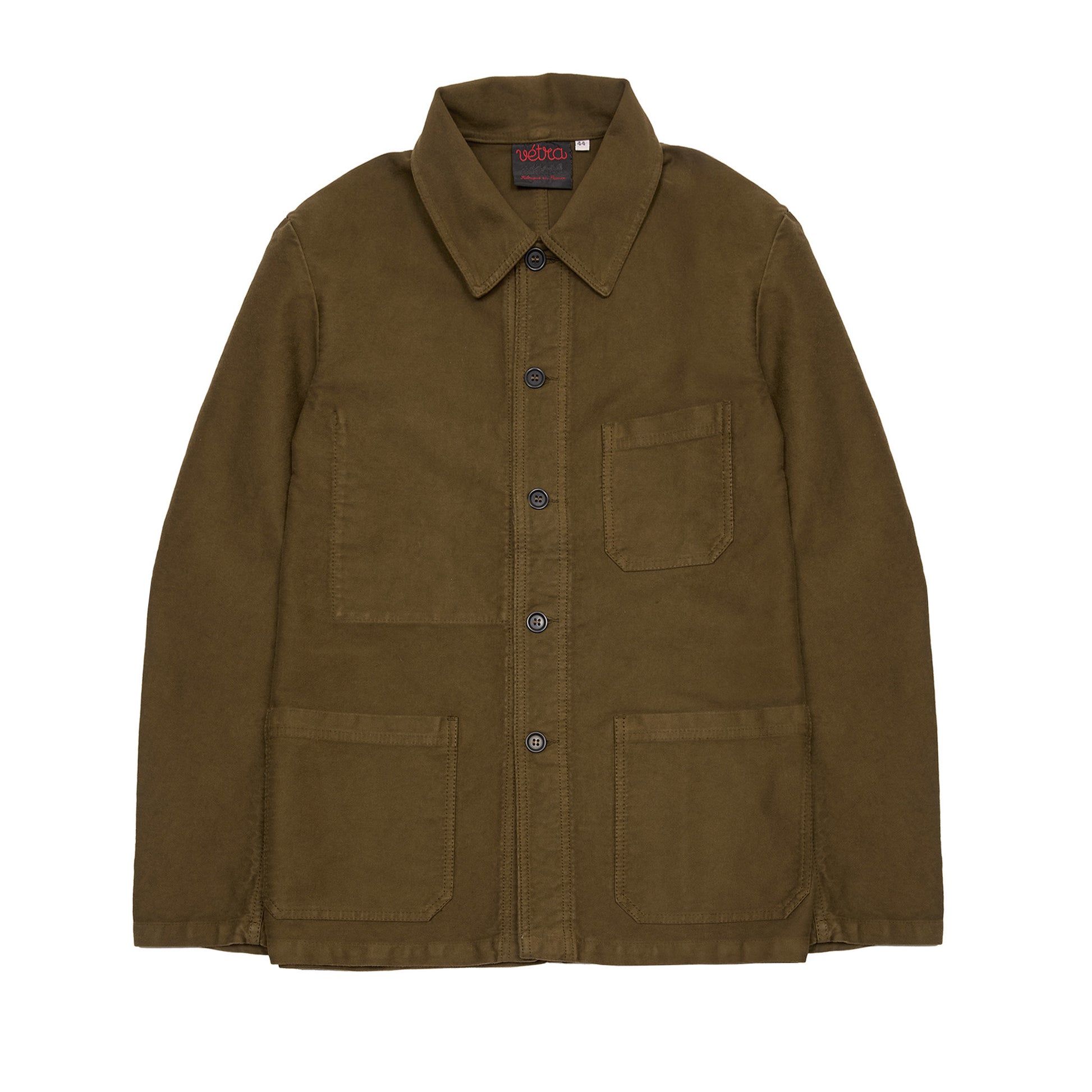Vetra 3MC6/5 French Moleskin Workwear Jacket in Conifer
