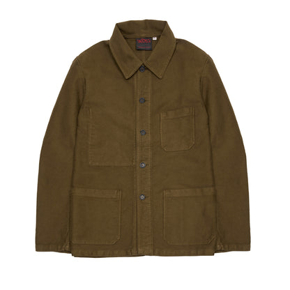 Vetra 3MC6/5 French Moleskin Workwear Jacket in Conifer