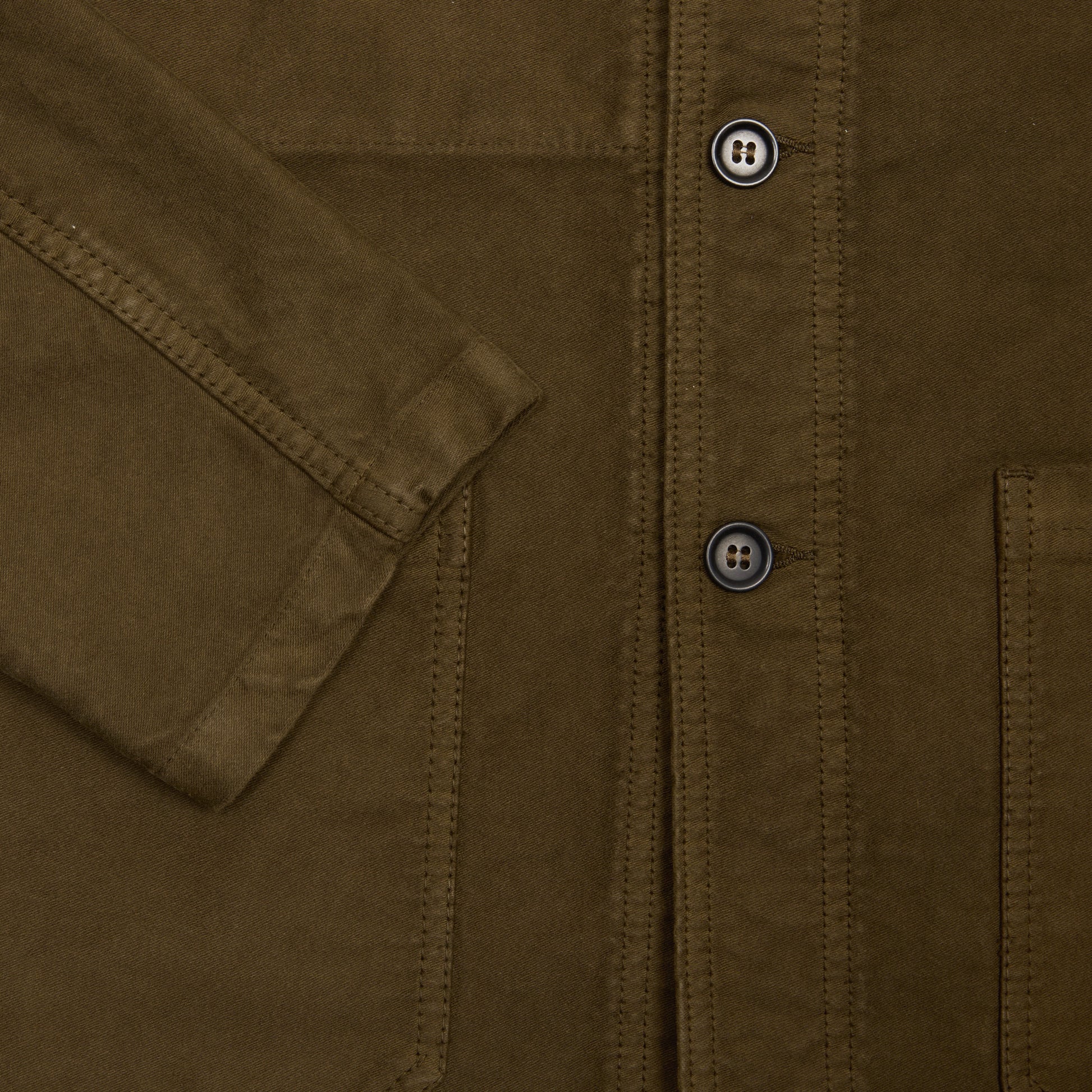 Vetra 3MC6/5 French Moleskin Workwear Jacket in Conifer