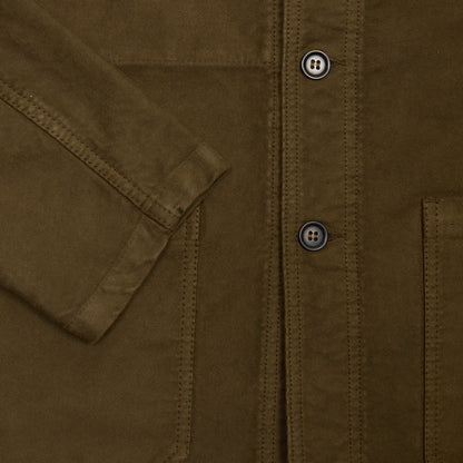 Vetra 3MC6/5 French Moleskin Workwear Jacket in Conifer