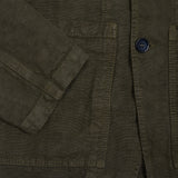 Four pocket workwear blazer in heavy linen. 100% Linen. Made in France.