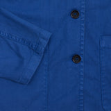 Workwear jacket in lightweight cotton and linen herringbone twill. 72%Cotton / 26% linen / 2% elastane. Made in France.