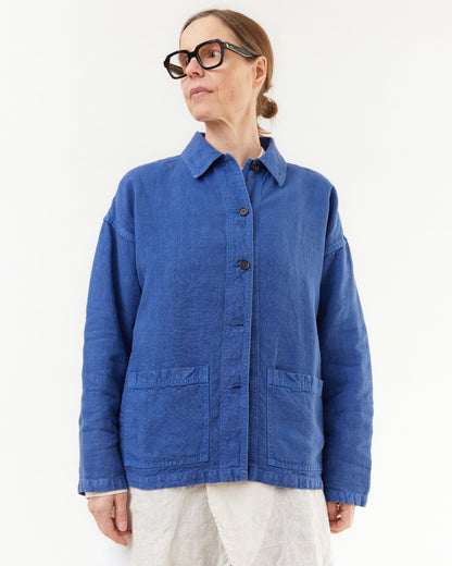 Vetra Women's 3L39/6L Heavy Linen Jacket in Peacock