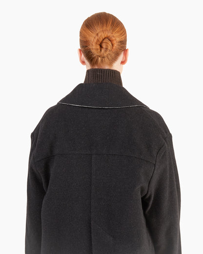Wright + Doyle Aldor Coat in Carbon