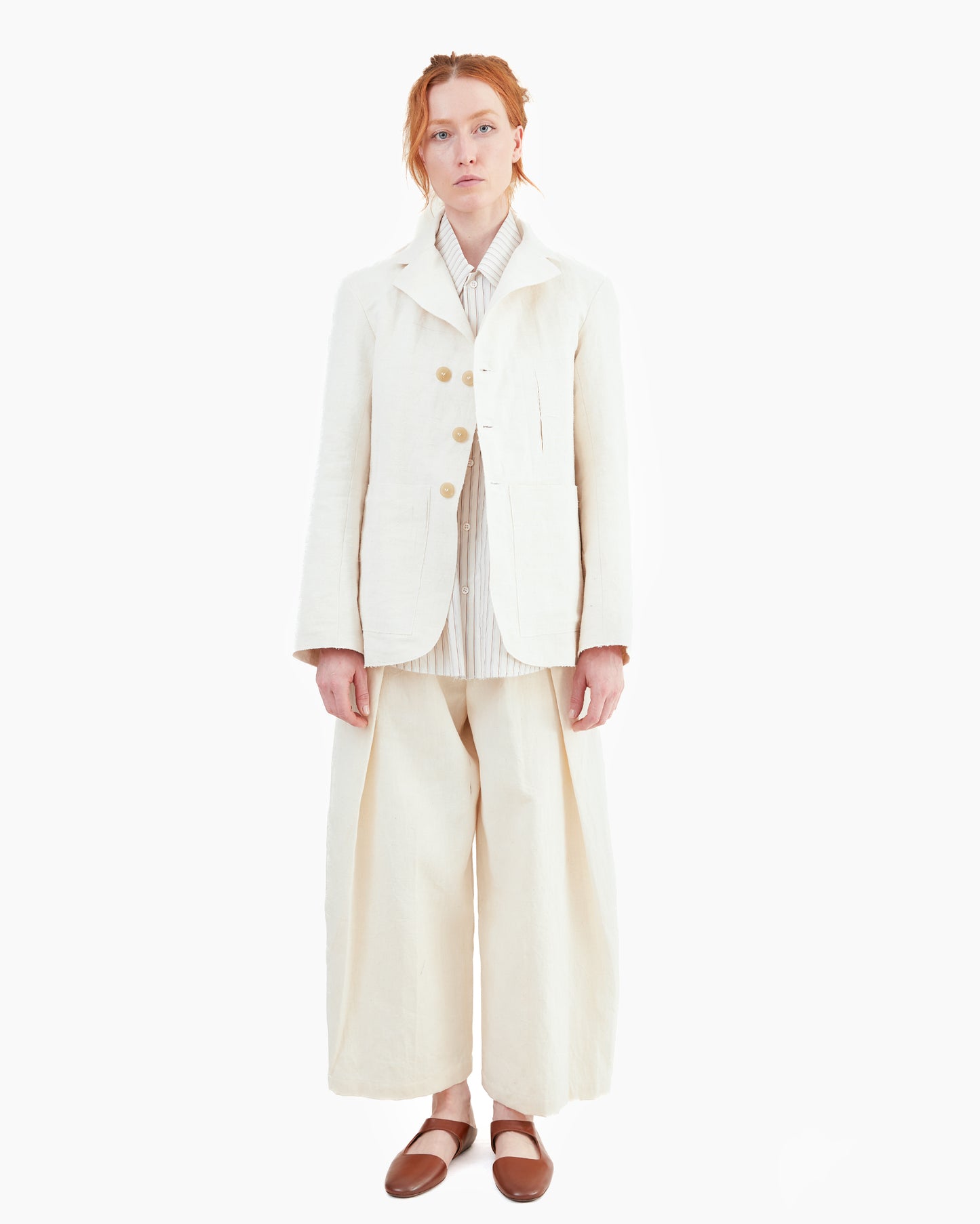 Wright + Doyle Leusdon Tailored Jacket in Alabaster
