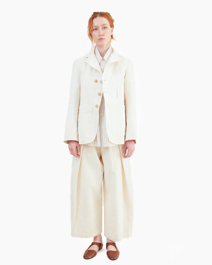 Wright + Doyle Leusdon Tailored Jacket in Alabaster