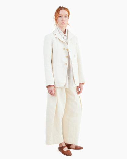Wright + Doyle Leusdon Tailored Jacket in Alabaster