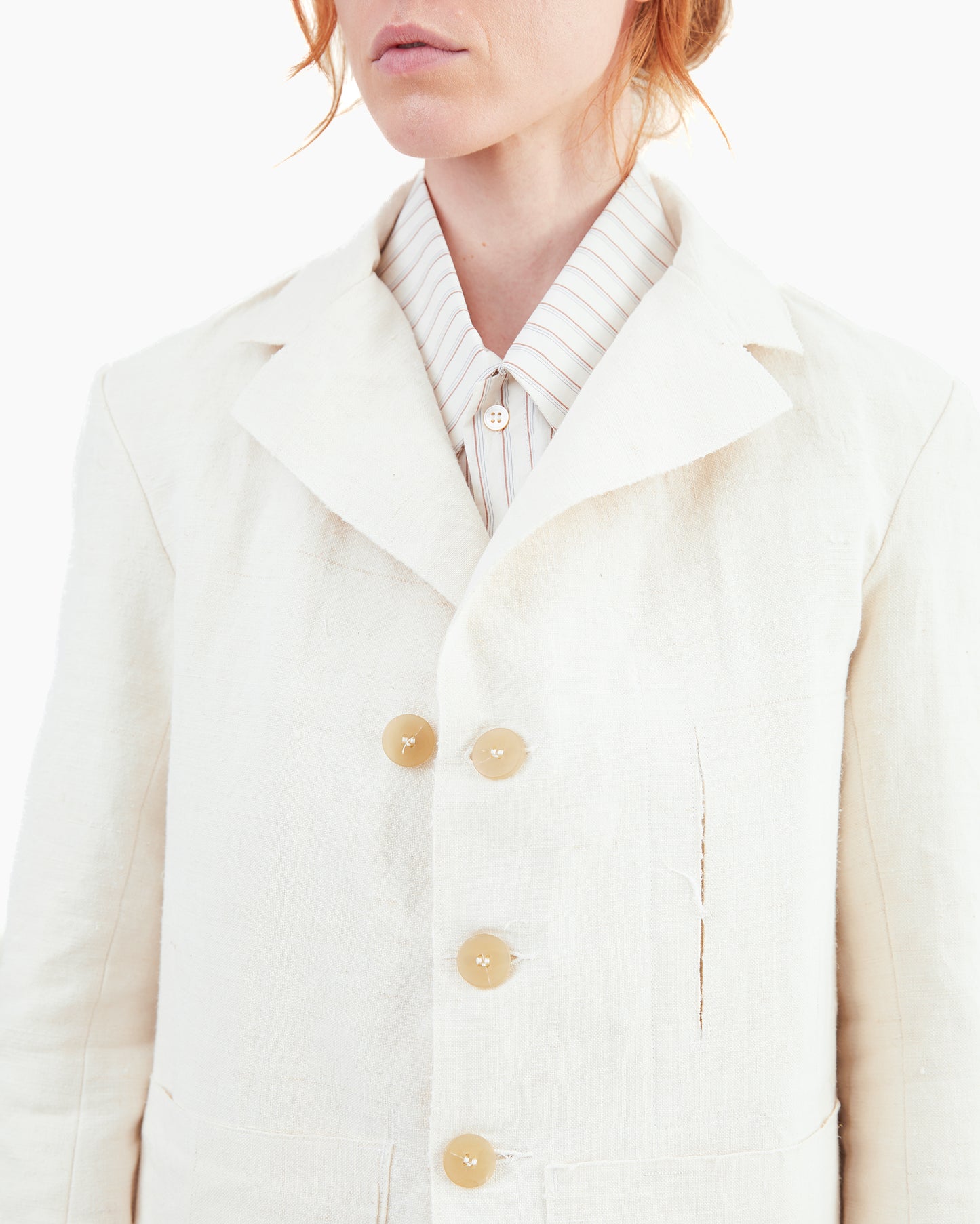 Wright + Doyle Leusdon Tailored Jacket in Alabaster