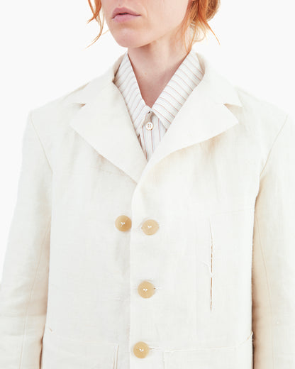 Wright + Doyle Leusdon Tailored Jacket in Alabaster