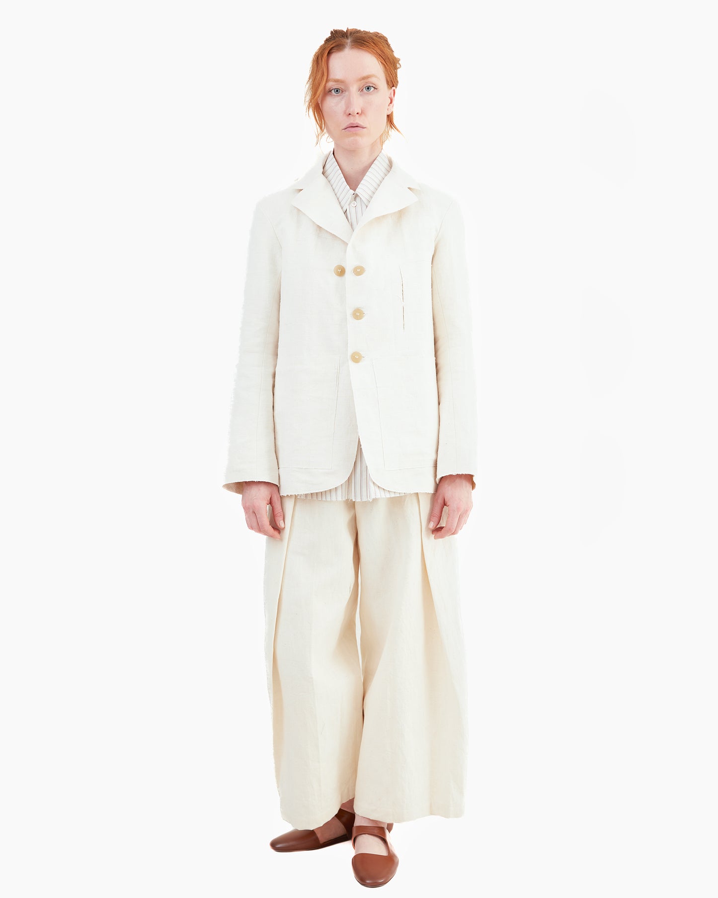 Wright + Doyle Leusdon Tailored Jacket in Alabaster