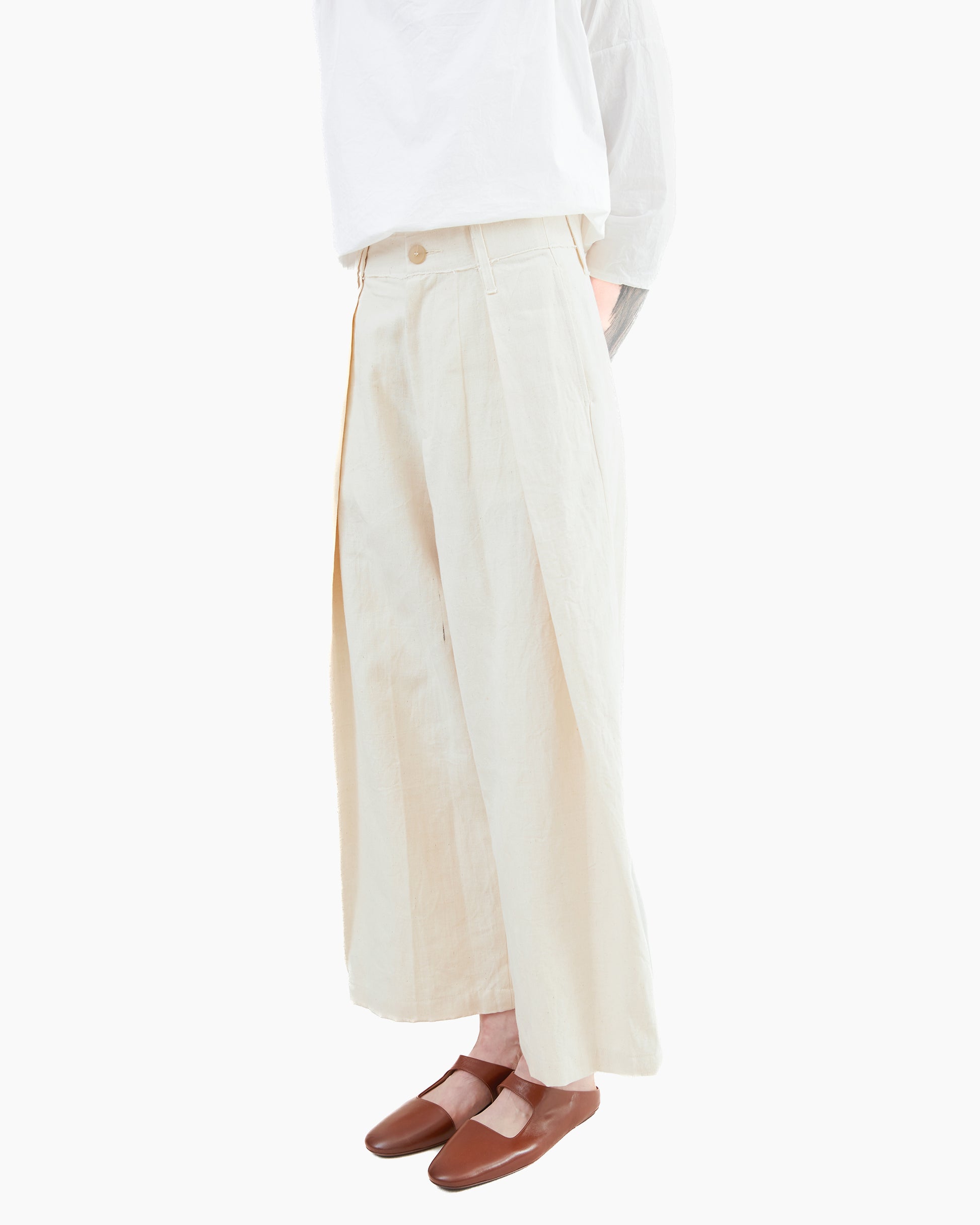 Wright + Doyle Kassel Trousers in Alabaster