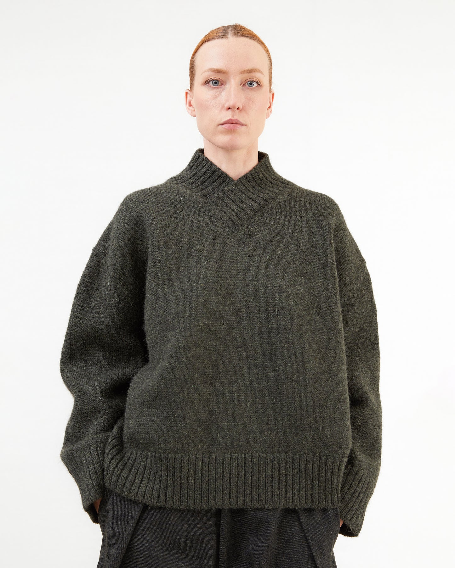 Wright + Doyle Krefeld Jumper in Moss