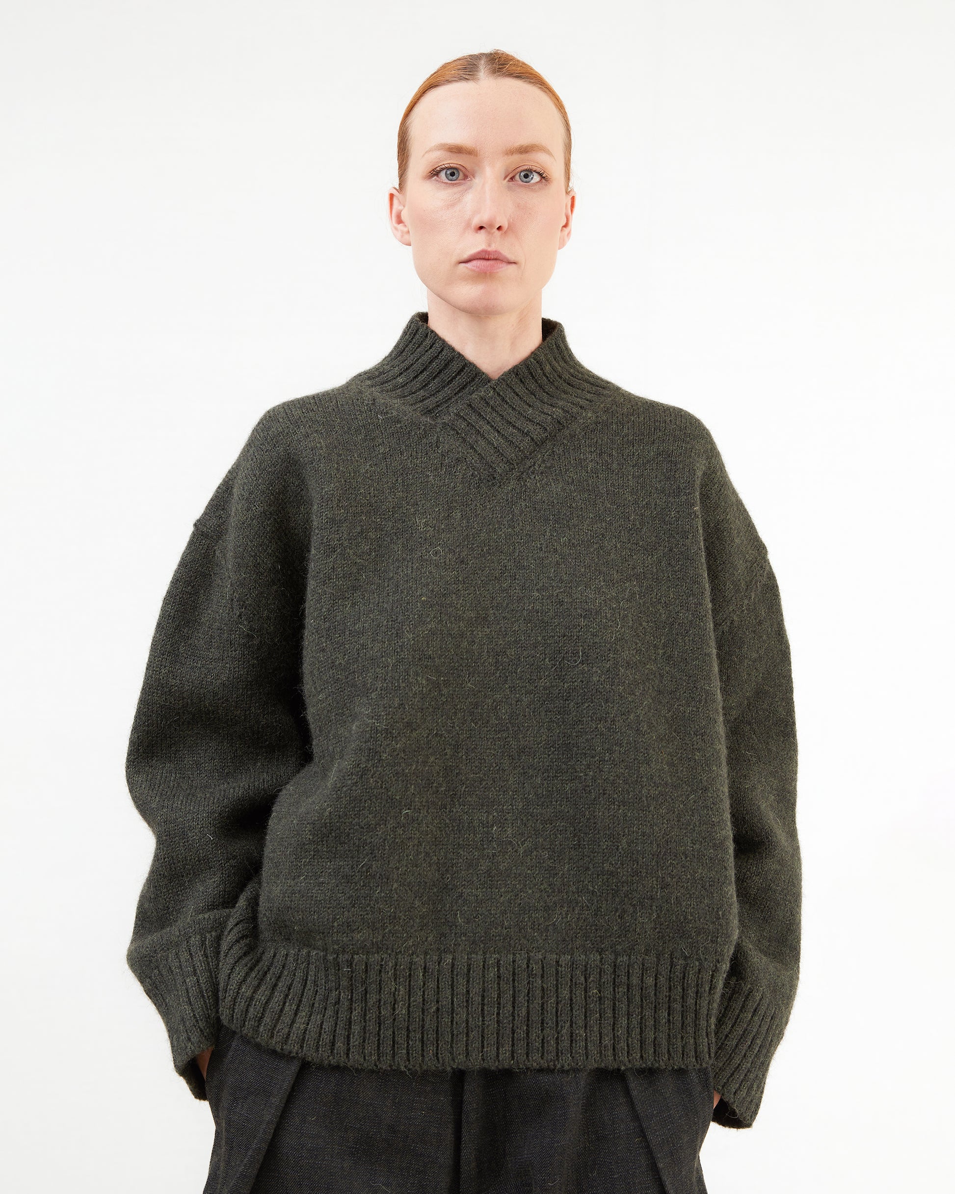 Wright + Doyle Krefeld Jumper in Moss