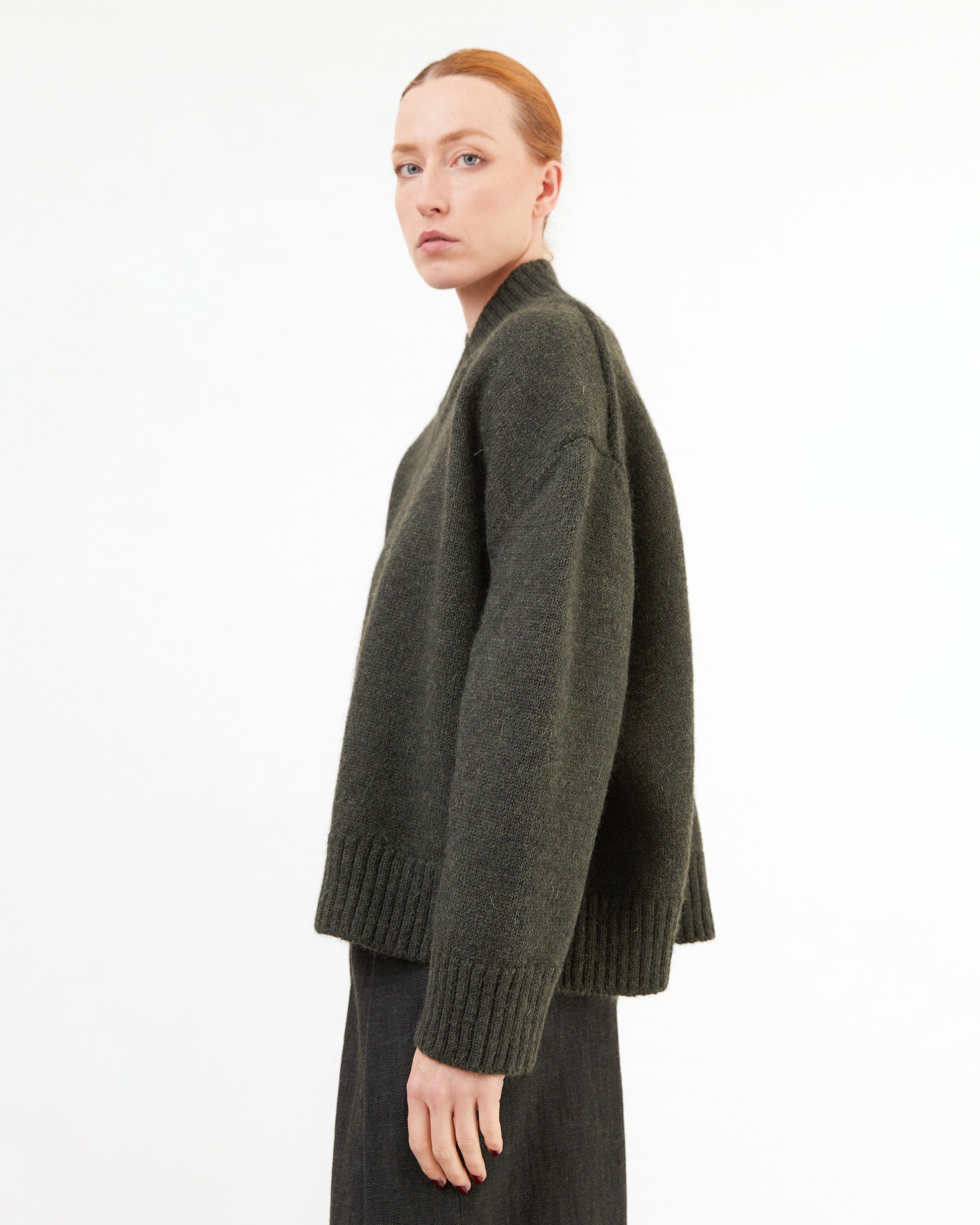 Wright + Doyle Krefeld Jumper in Moss