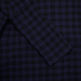 Wright + Doyle Hand Tie Dress in Ink and Black Check