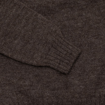 Harley Voe True Shetland Fair Isle Yoke Jumper in Grey/Gold 2