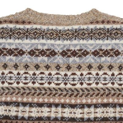 Harley Supersoft Fair Isle Jumper in Mushroom