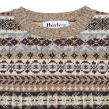 Harley Supersoft Fair Isle Jumper in Mushroom