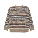 Harley Supersoft Fair Isle Jumper in Mushroom