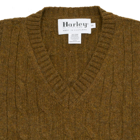 Harley Supersoft V-neck Slipover in Dark Olive