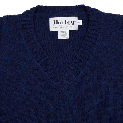 Harley Supersoft V-neck Slipover in Starnight Blue