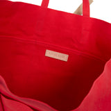 Amiacalva Canvas Large Tote Bag in Red