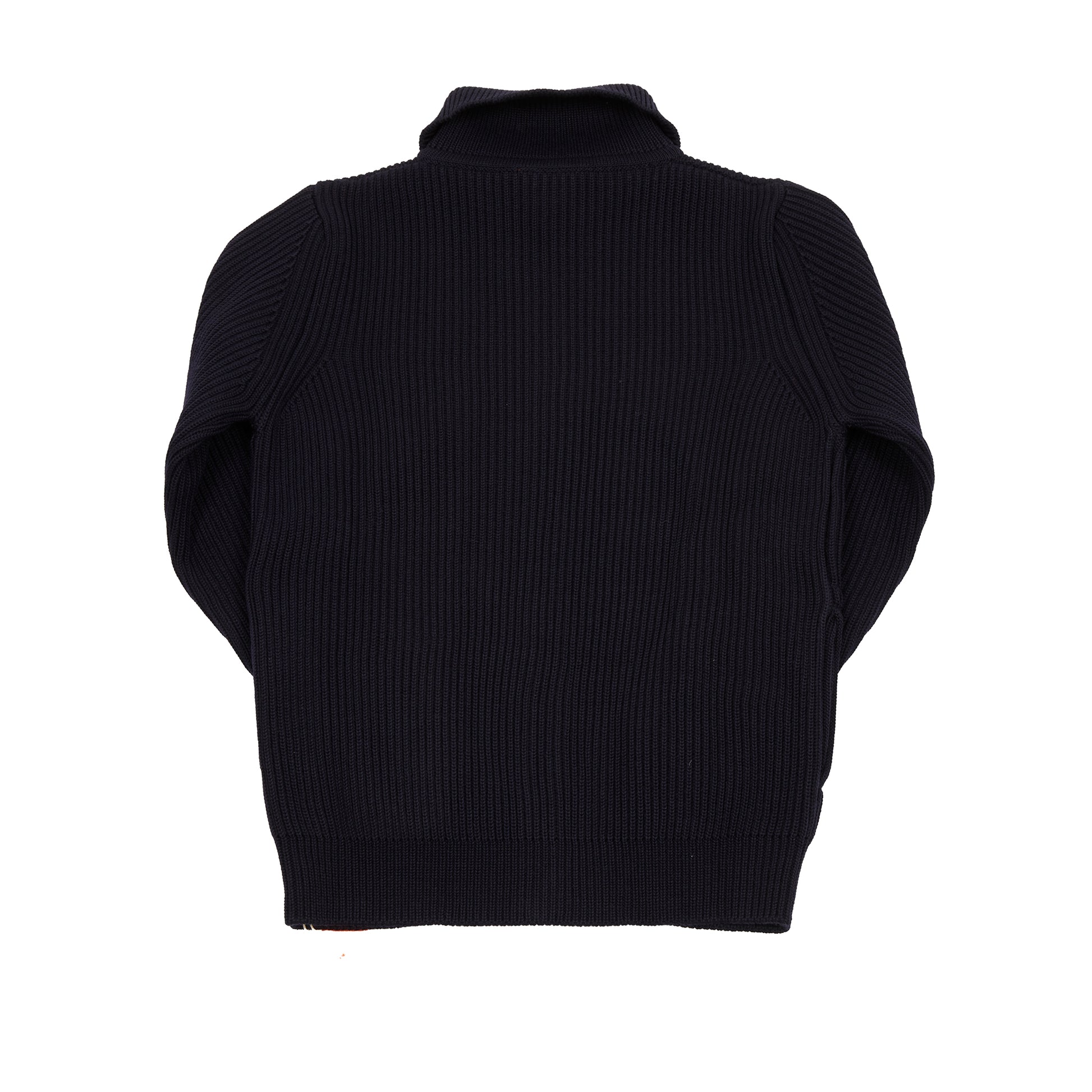 Andersen-Andersen Navy Full-Zip Sweater in Navy Blue