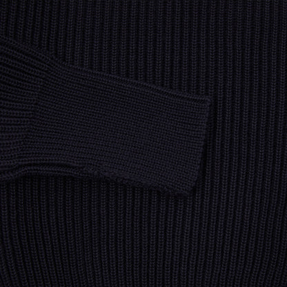 Andersen-Andersen Navy Turtleneck Sweater in Navy Blue