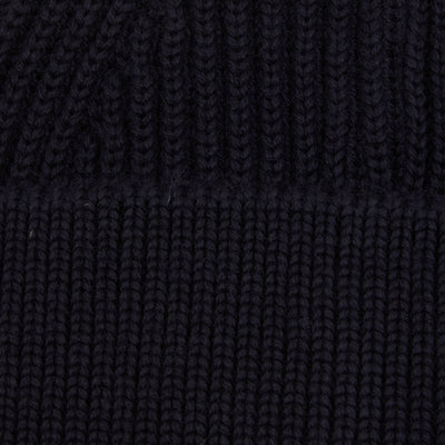 Andersen Andersen Short Wool Beanie in Navy Blue