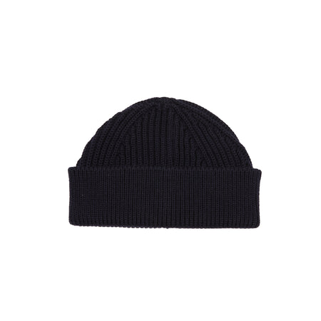 Andersen Andersen Short Wool Beanie in Navy Blue