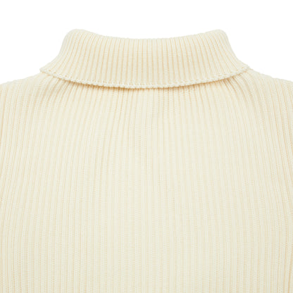 Andersen-Andersen Turtle Neck Sweater in Off White.