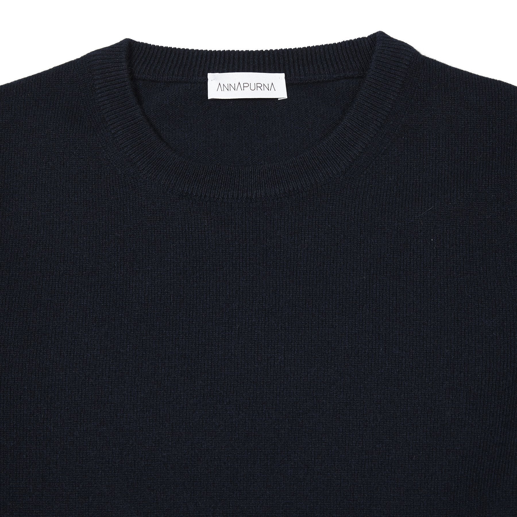 Annapurna Cashmere Crew-neck Jumper in Navy