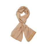 Begg & Co Edwyn Cashmere Stole in Natural Yellow