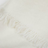 Begg & Co Kos Washed Cashmere/Linen Stole in White