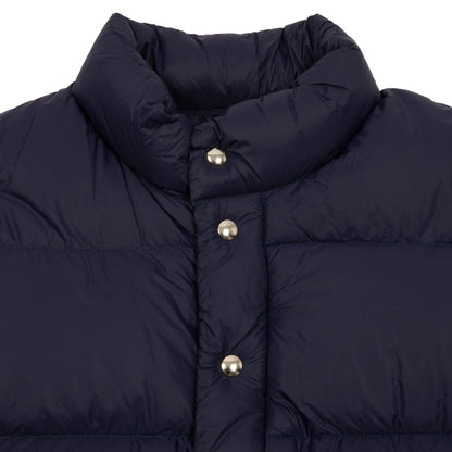 Crescent Down Works Italian Vest in Navy/Navy