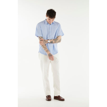 Massimo Alba Winch Cotton/Linen Trousers in Bianco