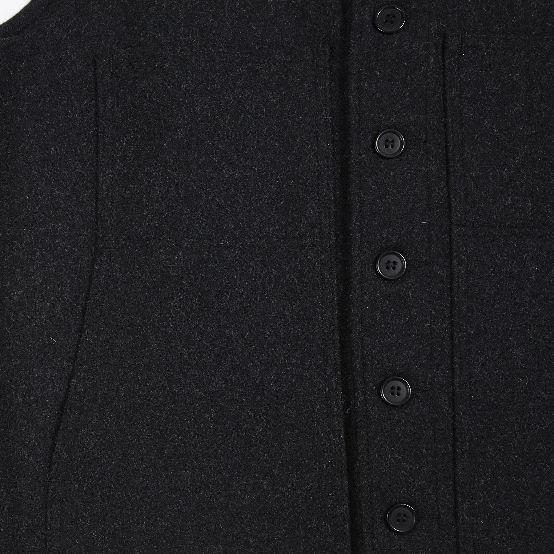 Filson Wool Mackinaw Vest in Charcoal