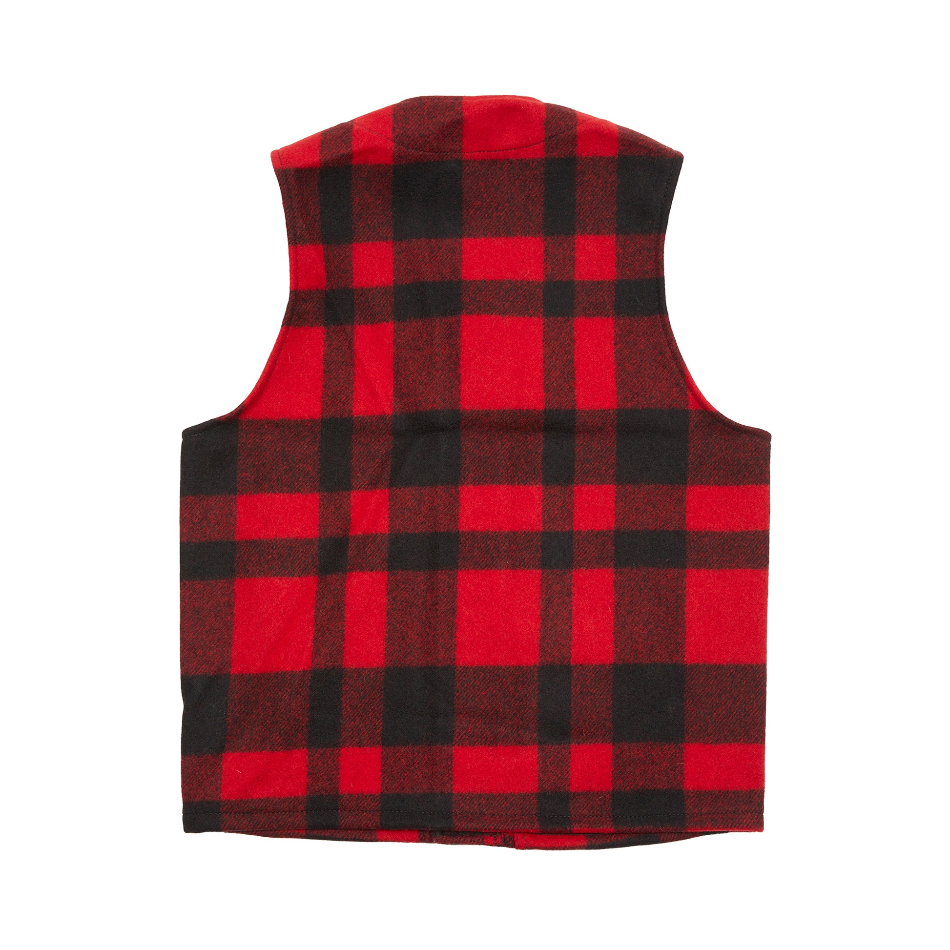 Filson Wool Mackinaw Vest in Red Check