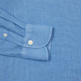 Finamore Porto Linen Shirt in Sky Blue